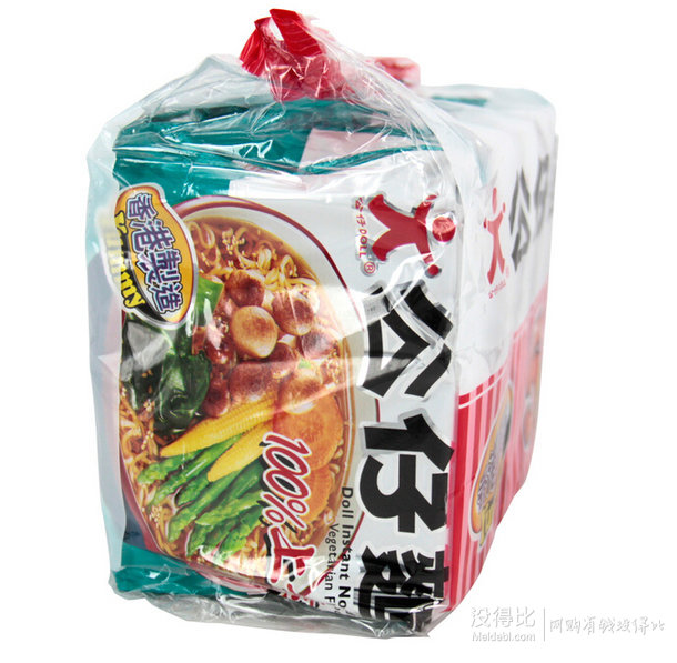 華東站：香港原裝進口 上素味公仔面5包裝 100g*5  約12元（29.9元，滿100-60后）
