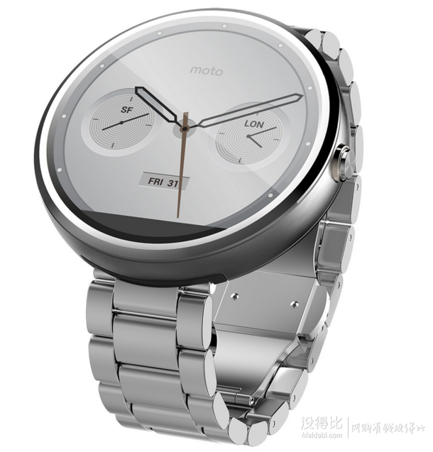 Motorola Mobility Moto 360 Androidwear 智能手表 自然金  