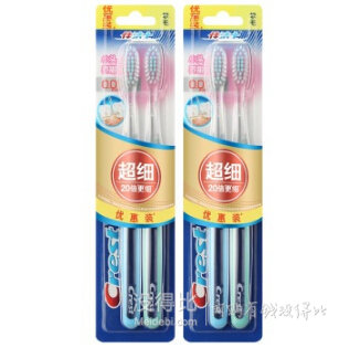 Crest 佳潔士 超細(xì)柔韌系列 小頭養(yǎng)齦牙刷*12支+3D炫白 雙效牙膏 180克*6支