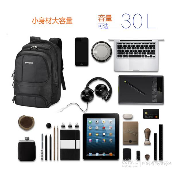 Samsonite 新秀麗 WHARTON 經典超大容量電腦雙肩背包+ 湊單品 206.9元（306.9-100）