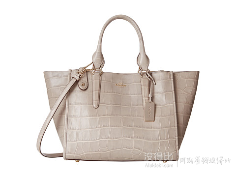 COACH蔻馳 Embossed Croc 蛇皮紋大號手提單肩包