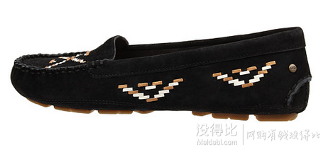 UGG Calze 女款刺繡A質(zhì)麂皮平底鞋