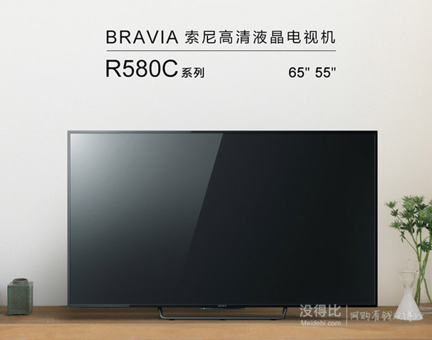 移動端：SONY 索尼 KDL-55R580C 55英寸 LED液晶電視（黑色） 3999元 