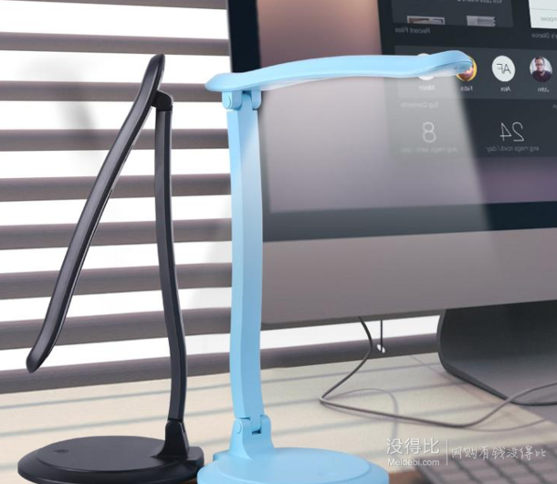 手機端： Panasonic松下  HHLT0215 觸摸無極調(diào)光LED臺燈 黑色4.5W