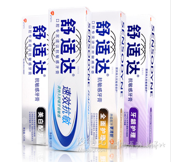 舒適達(dá) 抗敏感牙膏熱銷套裝 4支裝  券后84元 贈品多多