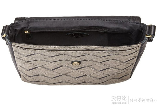 Fossil Preston Flap 化石 真皮斜挎包