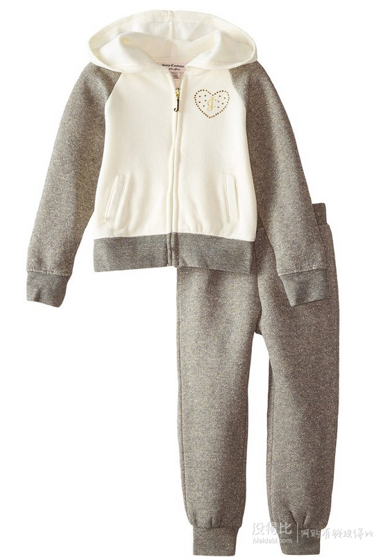 Juicy Couture 女童淺灰色衛(wèi)衣兩件套