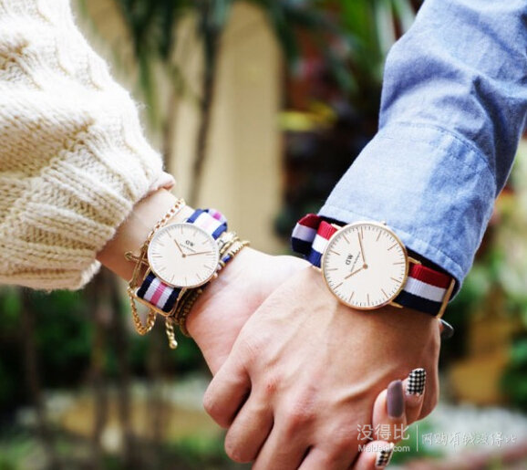 Daniel Wellington 丹尼爾 惠靈頓 女士時(shí)尚大表盤(pán)石英表