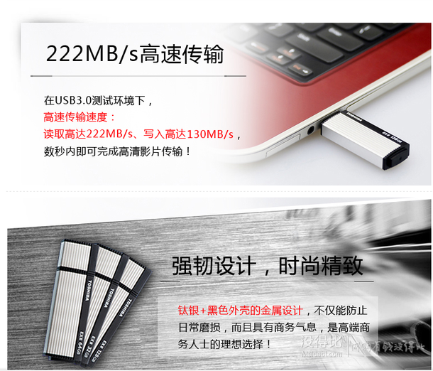 TOSHIBA  東芝 Osumi EX2 32GB USB3.0 U盤  128元包郵