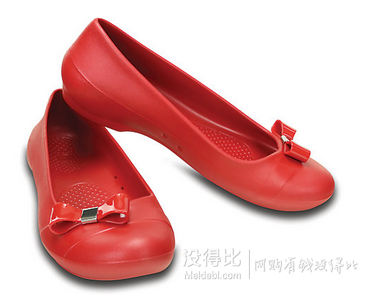 5色好價！Crocs 卡洛馳 女款蝴蝶結(jié)平底鞋