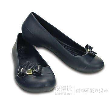 5色好價！Crocs 卡洛馳 女款蝴蝶結(jié)平底鞋