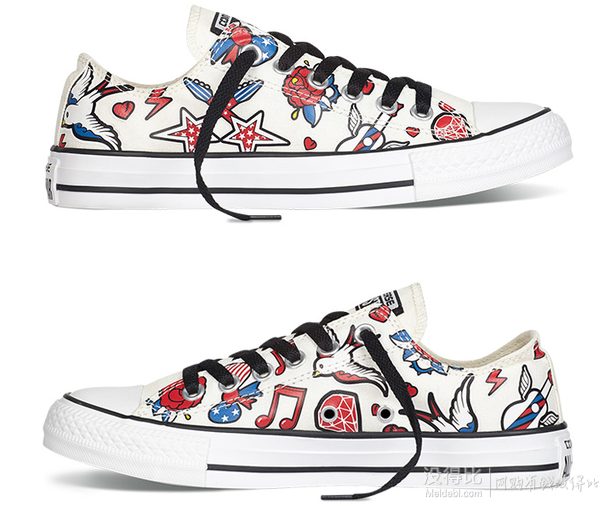 converse匡威 all star print 趣味图案印花帆布鞋 185.5元包邮