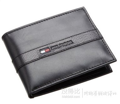 小降！Tommy Hilfiger Ranger 男士兩折小牛皮錢包