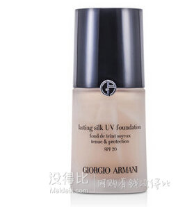 明星產(chǎn)品：ARMANI 阿瑪尼 持久絲滑 防曬粉底液 30ml 268元包郵（334元，下單8折）