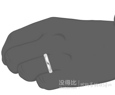 直郵到手約￥623！10k金男士訂婚戒指 4mm