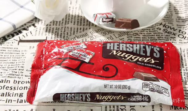 HERSHEY'S好時金磚形牛奶巧克力(圣誕系列)283g/袋  折約20元（39.9，買一贈一）
