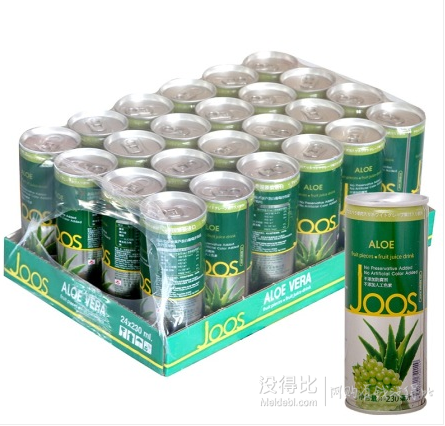 泰国进口杰事joos芦荟白葡萄果汁/箱（230mlx24罐） 折48.3元（）