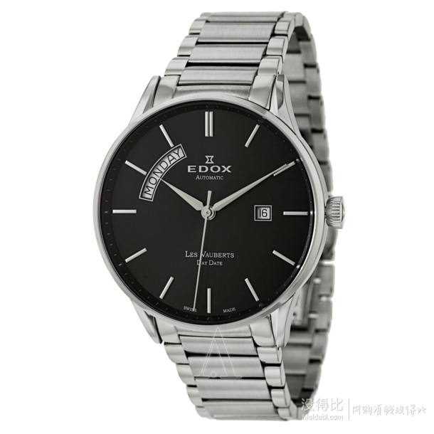 EDOX 依度 Les Vauberts系列 男款自動(dòng)機(jī)械手表 83011-3N-NIN