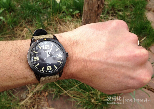 Prime會(huì)員福利！SEIKO 精工 Solar 男款太陽(yáng)能腕表 SNE331