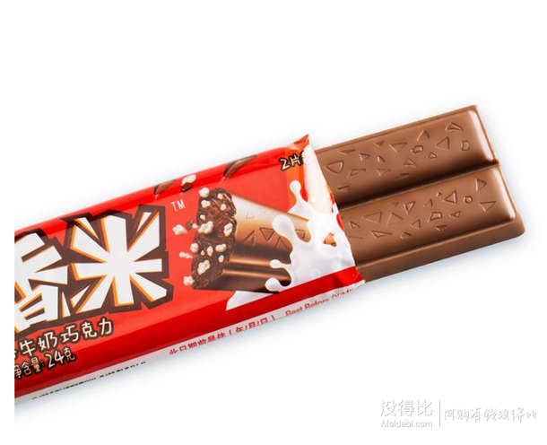 Dove德芙 脆香米牛奶巧克力 24g*3條送12g*1條 折4.8元（7.9，滿99-40）