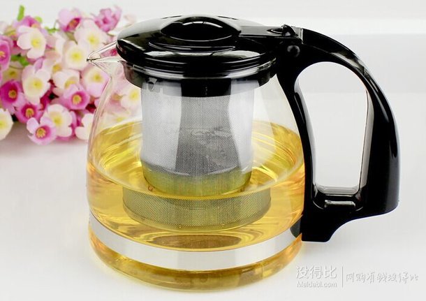 唯成ZL700   耐熱玻璃不銹鋼過(guò)濾內(nèi)膽 泡茶壺700ml   9.9元（可滿減）