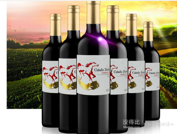 Caballo Bravo 卡布拉沃  DO級紅酒 紅葡萄酒750ml *6瓶  99元包郵（199-100）