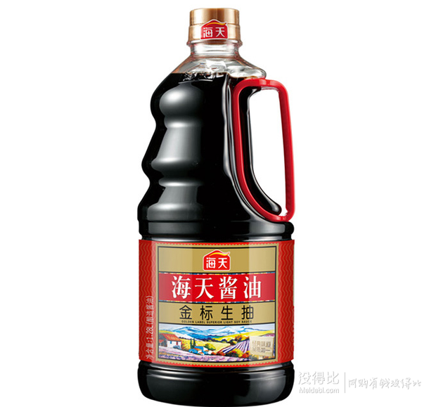 限地區(qū)！海天 金標(biāo) 生抽 1.28L+ 李錦記 番茄沙司 20g   9.9元（限購10件）