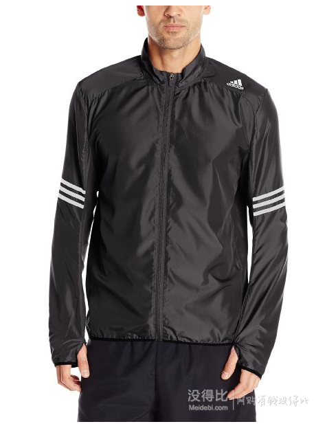 S碼！Adidas 阿迪達(dá)斯 Response 男款運(yùn)動(dòng)夾克