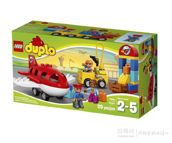 prime福利!Lego 乐高 得宝系列 10590 飞机场玩具