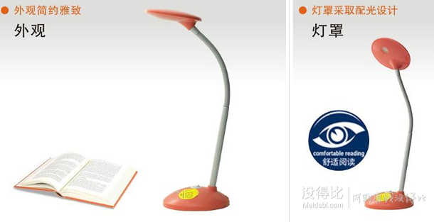 手慢無：OSRAM 歐司朗 LED晶俏臺燈  折38元（98元，滿減+用券）