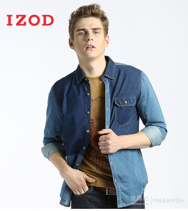 IZOD 男式 牛仔衬衫 1114421101