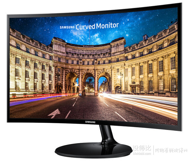 SAMSUNG 三星 C27F390F 27英寸LED曲面背光顯示器  1449元包郵（1599-150）