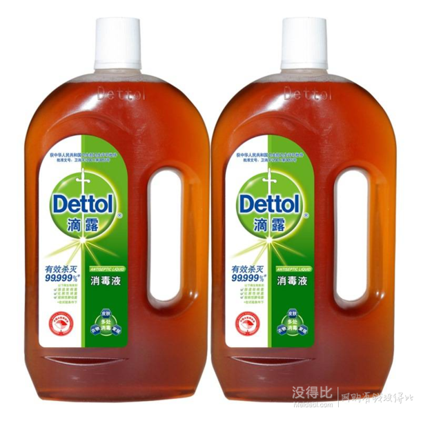 Dettol 滴露 消毒液 雙瓶實惠裝 1.15L*2   40元（79.9元，199-100）