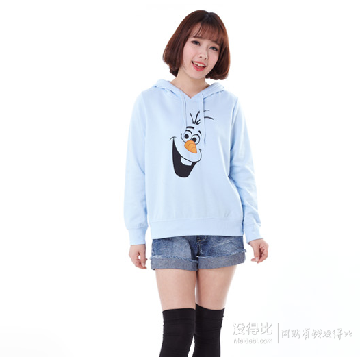 Honeys 卡通印花连帽保暖连帽卫衣 38元包邮_没得比