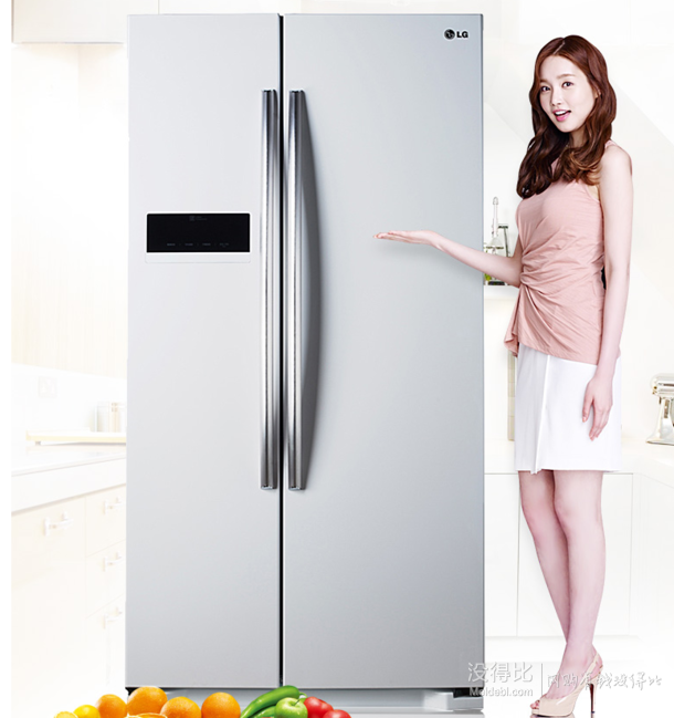 新低價(jià)！LG GR-B2078DKD 對(duì)開(kāi)門冰箱 526L 4099元包郵（4499元，每滿1000-100）