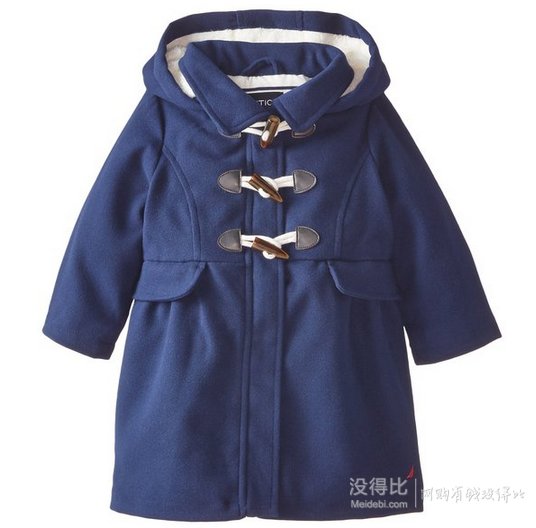 NAUTICA 諾帝卡 Baby Girls' Duffle Coat with Sherpa Hood 女童外套