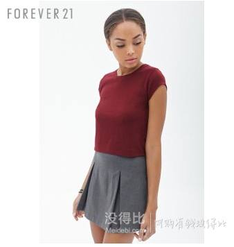  FOREVER21 百搭基本短款棉質(zhì)短袖T恤