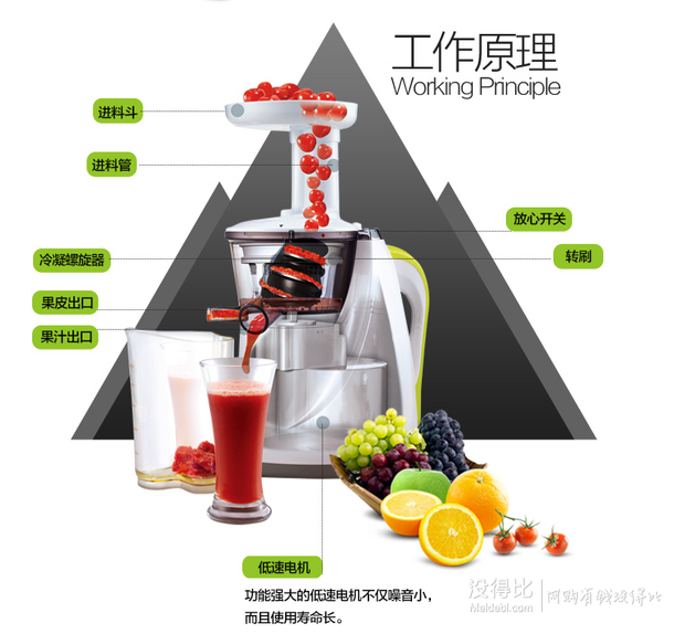 送兩只雙立人不銹鋼鍋！Hurom 惠人 HU-400WN 原汁機(jī)+湊單品 1275.2元包郵（1580元，3件8折）