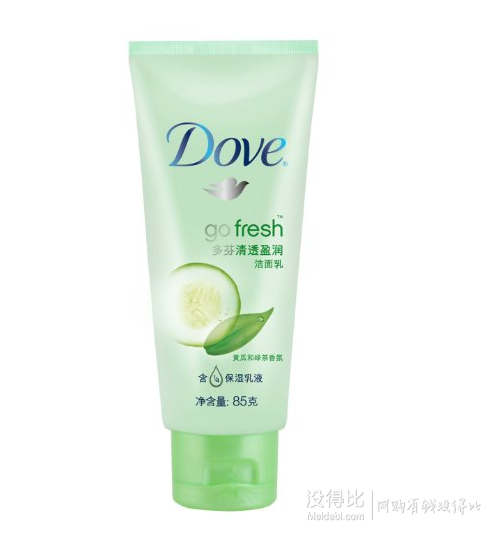 Dove 多芬 清透盈潤潔面85g 9元