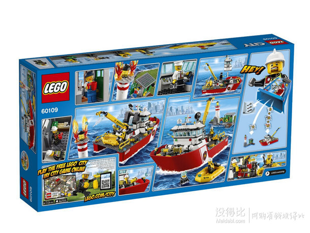 手慢無： LEGO 樂高 City城市系列 消防船 60109 *2件 150元包郵（需用碼）