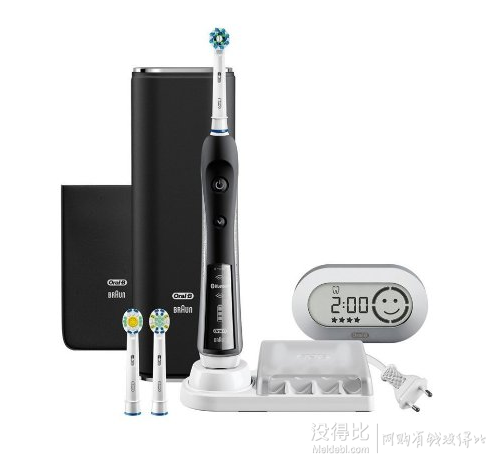 BRAUN 博朗 Oral-B 電動(dòng)牙刷 7000 藍(lán)牙黑色套裝版 D365356X