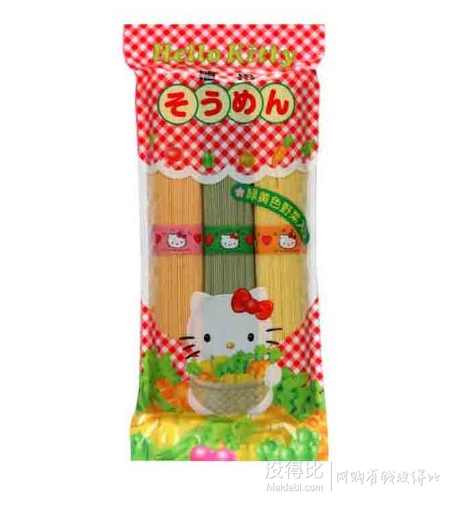 Kanesu Hello Kitty三色蔬菜寶寶面條 300g×20包