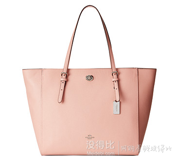 COACH 蔻驰 Crossgrain Turnlock 真皮手袋