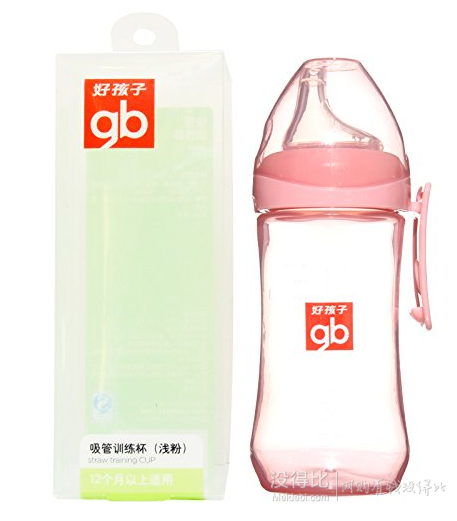 Goodbaby 好孩子 嬰兒鴨嘴訓練杯 淺粉色 260ml H80052 折20元（504件4折）