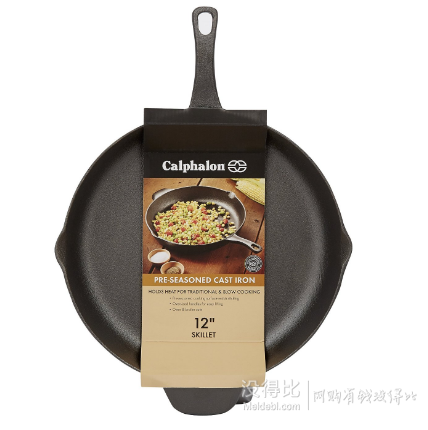 Prime會員專享：Calphalon 卡福萊 平底鑄鐵鍋30cm