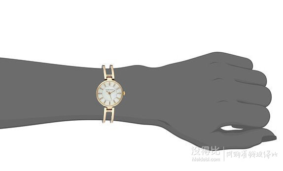 ANNE KLEIN 施華洛世奇水晶金屬手鐲手表 AK/2236GBST
