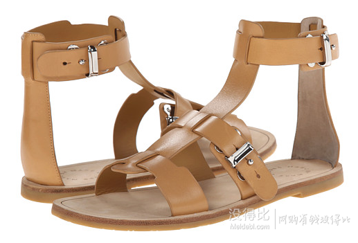Marc by Marc Jacobs 真皮羅馬平底涼鞋