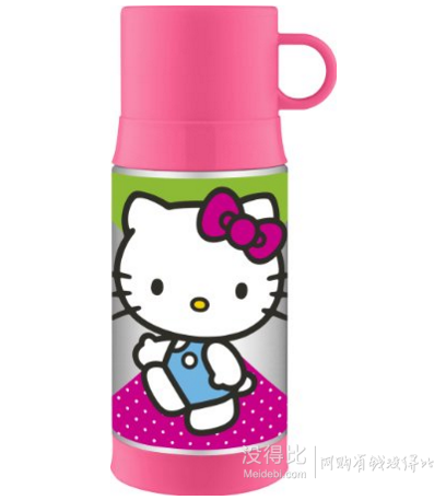 中亞prime會員！Thermos 膳魔師 Funtainer 保溫瓶Hello Kitty圖案 350ml 