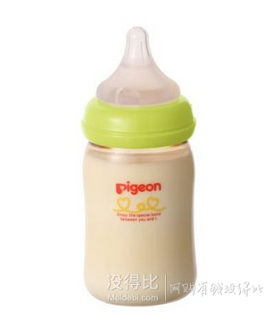 Pigeon贝亲 新生儿 母乳实感宽口径塑料奶瓶 日本原装 240ml