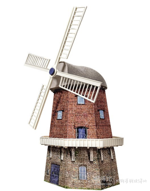 新低！ Ravensburger 睿思 3D建筑拼图 R125630 荷兰风车    111.5元包邮（223，下单5折）